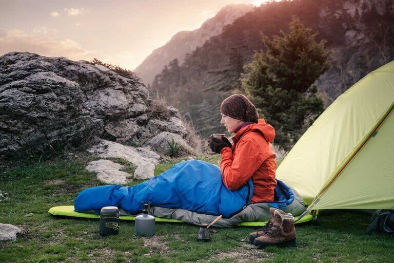 down sleeping bag