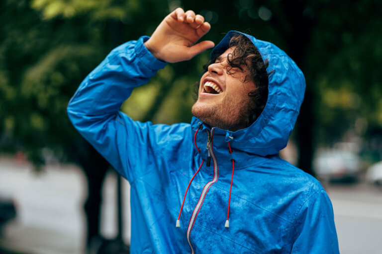 men's raincoat