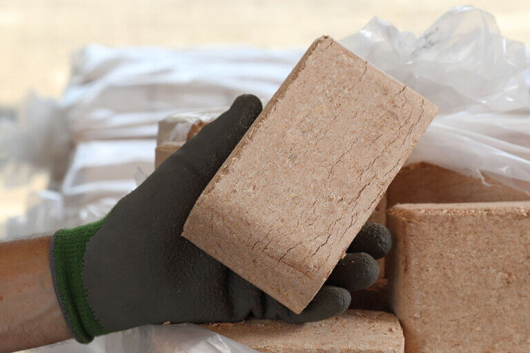 wood briquette